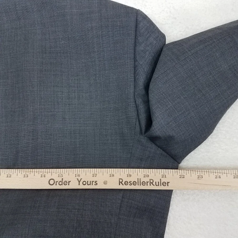 NWT Original Penguin Blazer Suit Jacket Wool Sport Coat Charcoal 42L Slim Long